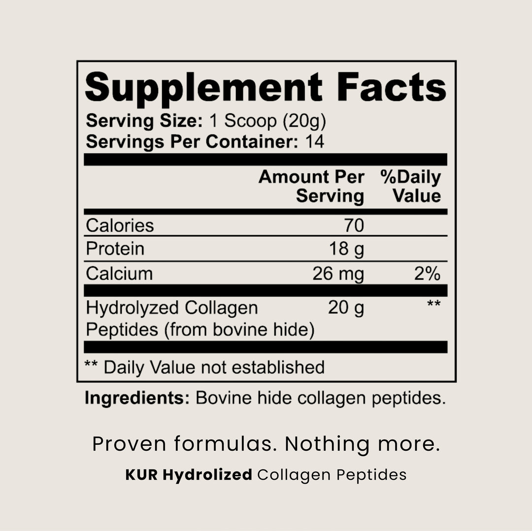 KUR Collagen Peptides - Unflavored